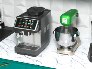 A set of kitchen equipment with furniture for small kitchens 3D 모델