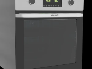 A set of kitchen equipment with furniture for small kitchens 3D Model