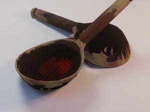 ローポリスプーン 3Dモデル