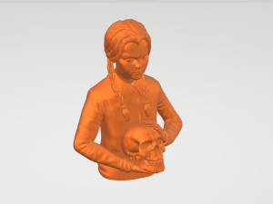 WEDNESDAY ADDAMS 3D Baskı Modeli