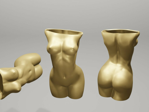 WOMAN BODY PENCIL HOLDER 3D PRINT STL FILE 3D PRINTPENCIL HOLDER Modèles 3D en vedette