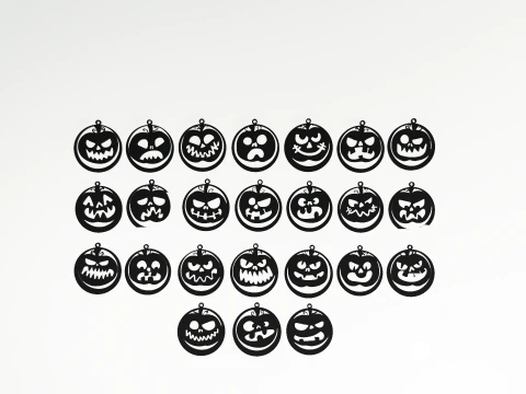 CHAVEIRO BRINCO HALLOWEEN 24 CONJUNTO Modelo de Impressão 3D