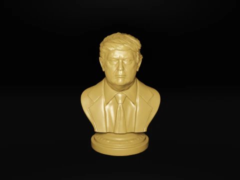 Popiersie prezydenta Donalda Trumpa do druku 3D &ndash; pliki STL do druku 3D Model do druku 3D