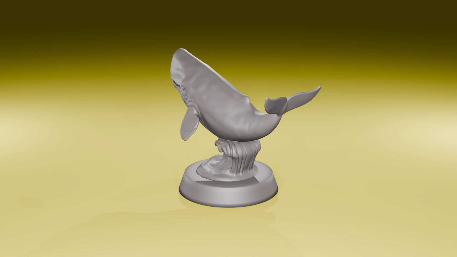 Sperm Whale Sculpture Elegant Ocean Display Model 3D Print STL 3D Print Model .c4d .max .obj .3ds .fbx .stl .blend