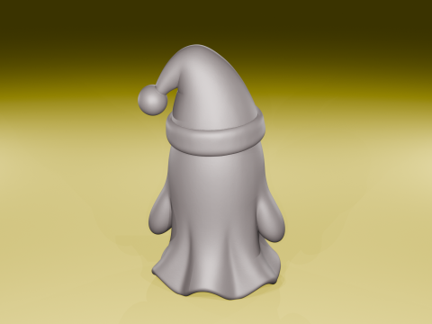 Figura fantasma de Navidad Lindo espíritu navideño Archivo STL Modelo de impresión 3D