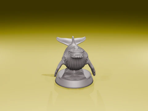 Bultrug Standbeeld Dynamische Oceaan Sculptuur STL-bestand 3D printmodel