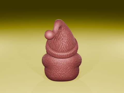 Dzianinowy świąteczny gnom przytulny prezent świąteczny figurka plik STL Model do druku 3D