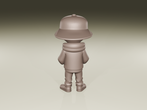 File STL Karakter Sci-Fi Jalanan Patung Alien Perkotaan Model Cetak 3D