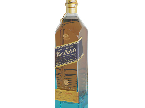 Johnnie Walker Blue Label bottle 3D Model