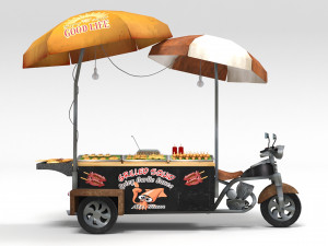 AVIKA Grilled Squid Bike 3D Model
