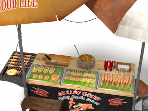 AVIKA Grilled Squid Bike 3D 모델