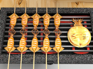 AVIKA Grilled Squid Bike 3D 모델