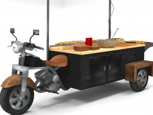 AVIKA Grilled Squid Bike 3D 모델
