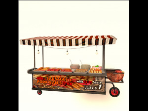 Avika Street Food Cart 3D Model