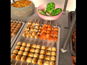 Avika Street Food Cart 3D Model