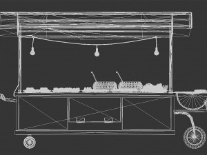 Avika Street Food Cart 3D Model