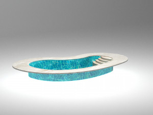 Avika Curved Pool Ver 1 3D Model