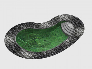 Avika Curved Pool Ver 1 3D Model