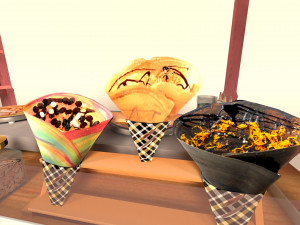 Avika Crepe Cart 3D Model