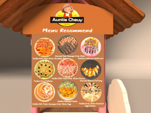 Avika Crepe Cart 3D Model