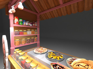 Avika Crepe Cart 3D Model