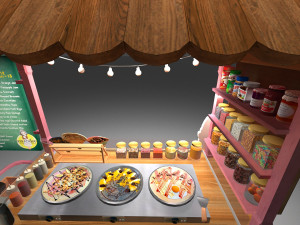 Avika Crepe Cart 3D Model