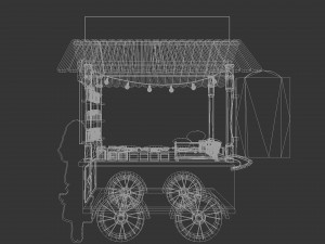 Avika Crepe Cart 3D Model