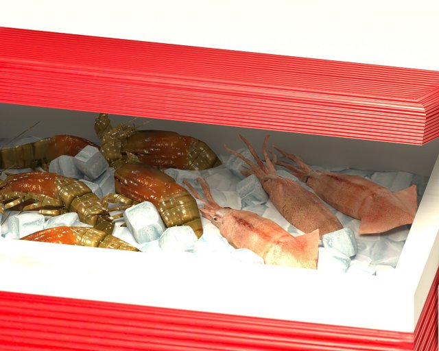 Avika Picnic Seafood Cooler ver 2 3D Modell .c4d .max .obj .3ds .fbx .stl .blend