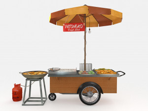 Avika Patongko Cart 3D Model
