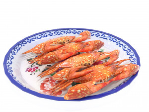 Avika Seafood Crab dish v1 3D 모델