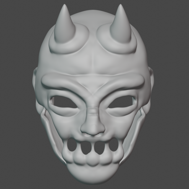 Demon 3D Принт Модель .c4d .max .obj .3ds .fbx .stl .blend 