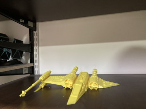 Star Wars caza x-wing en Dagobah 3D-printmodel
