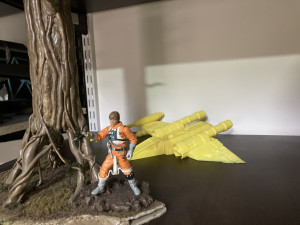 Star Wars caza x-wing en Dagobah 3D-printmodel