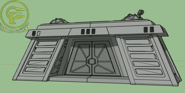 Star Wars Endor Bunker Diorama 3D-printmodel .c4d .max .obj .3ds .fbx .stl .blend 