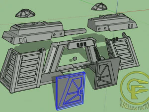 Star Wars Endor Bunker Diorama 3D Print Model