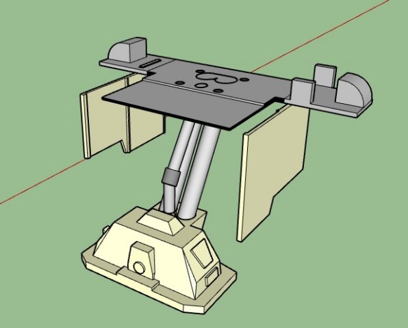 Star Wars Tydirium Landing Gear 3D Принт Модель .c4d .max .obj .3ds .fbx .stl .blend 