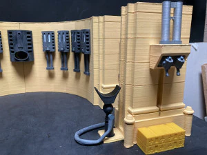 Star Wars Theed Hangar Diorama 3D Print Model