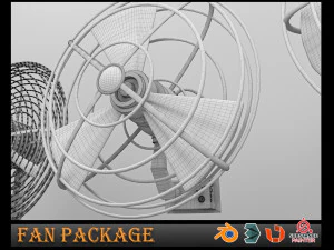 PACCHETTO VENTILATORE Modello 3D