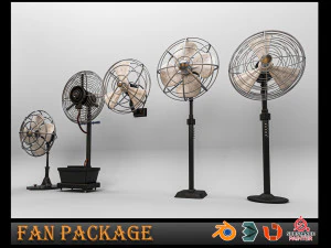 PACCHETTO VENTILATORE Modello 3D