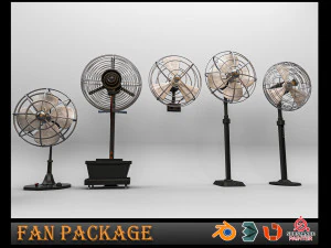 PACCHETTO VENTILATORE Modello 3D