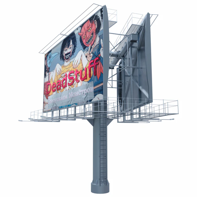 Billboard 3D Model .c4d .max .obj .3ds .fbx .stl .blend 