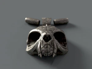 Skull pendant 3D Print Model