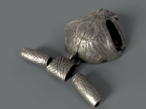 Skull pendant 3D Baskı Modeli