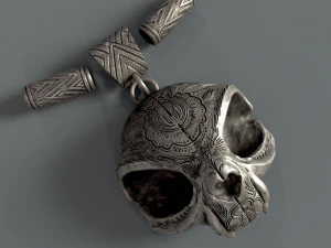 Skull pendant 3D Print Model