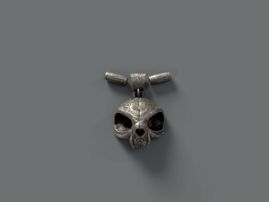 Skull pendant 3D Baskı Modeli