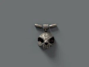 Skull pendant 3D Print Model