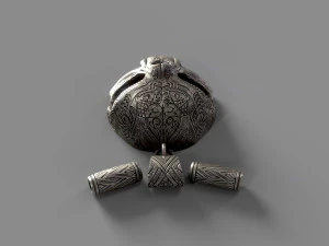 Pendant with an ornament 3D Print Model