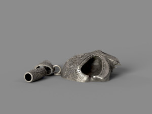 Pendant with an ornament 3D-printmodel