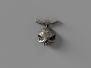 Pendant with an ornament 3D-printmodel