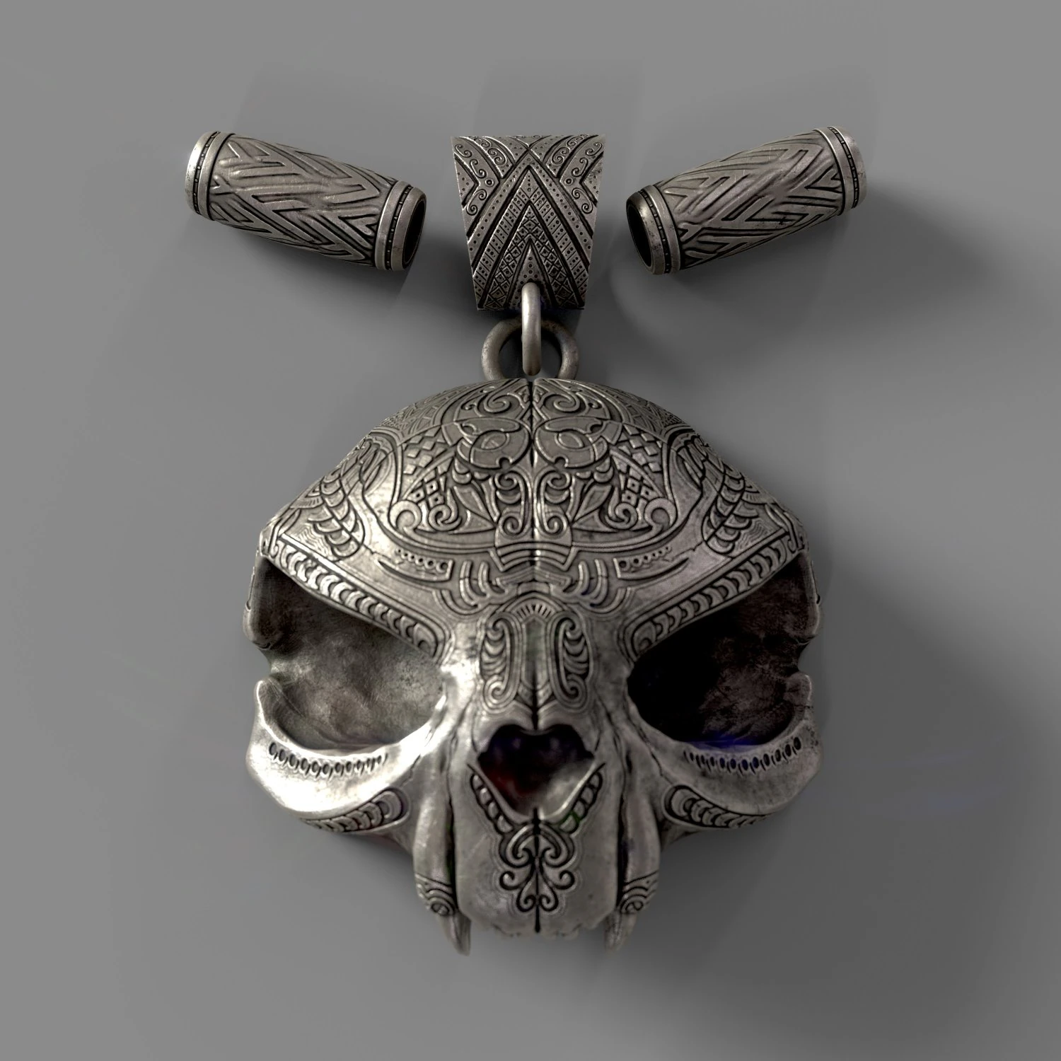 Pendant with an ornament 3D Print Model .c4d .max .obj .3ds .fbx .stl .blend 